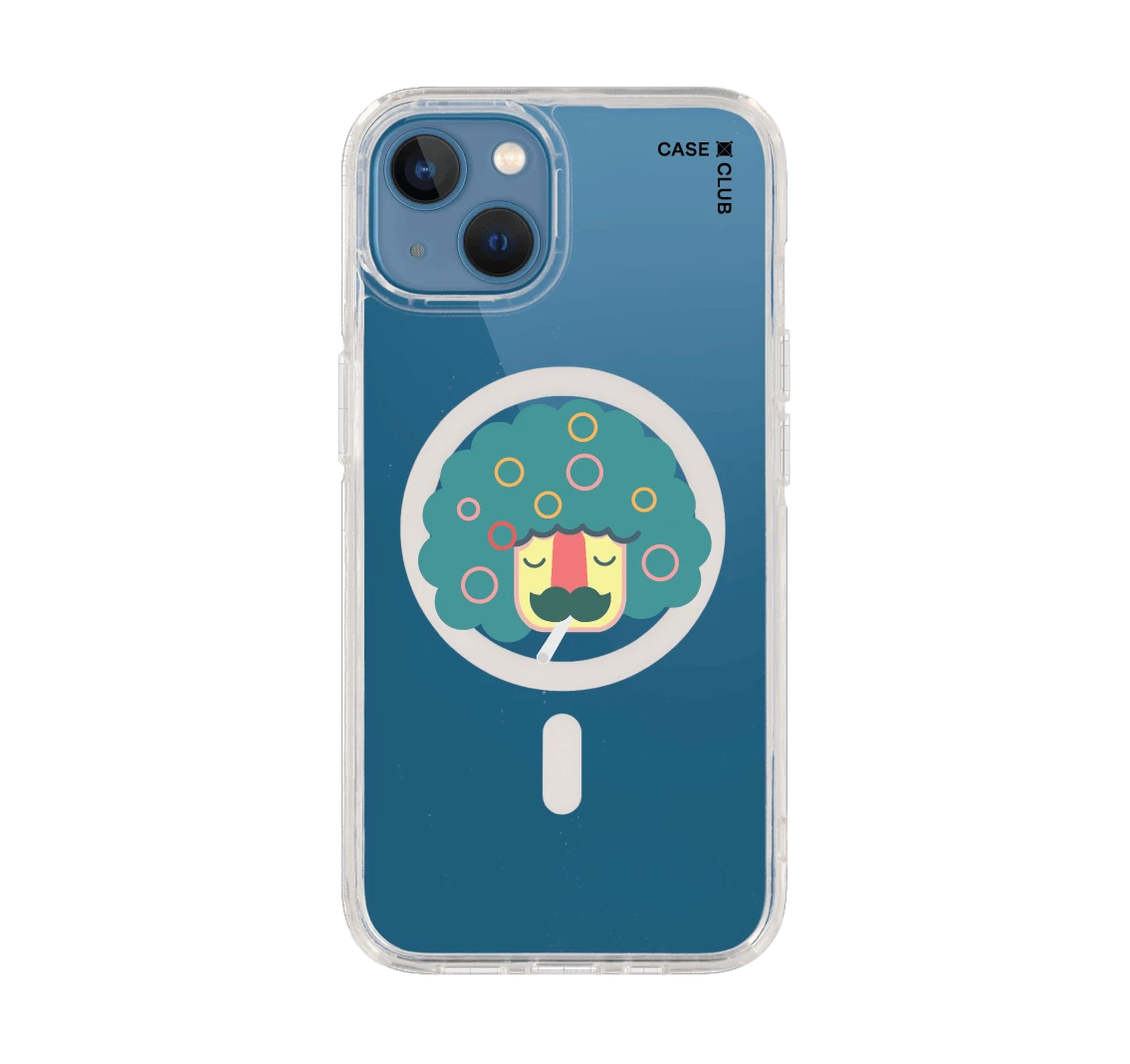 smoking moustache man